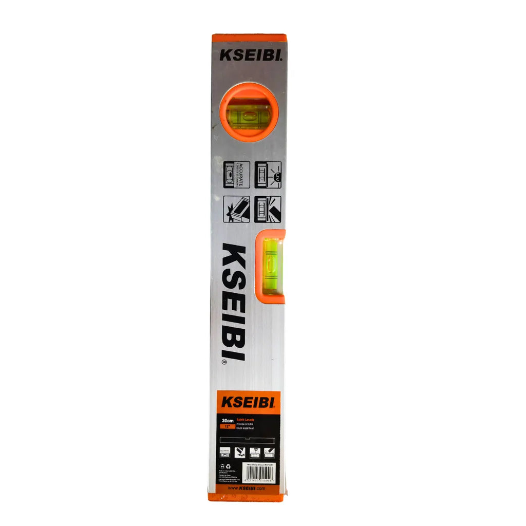 Nivel de Aluminio Magnético Spirit 12" (300mm) Kseibi #301500