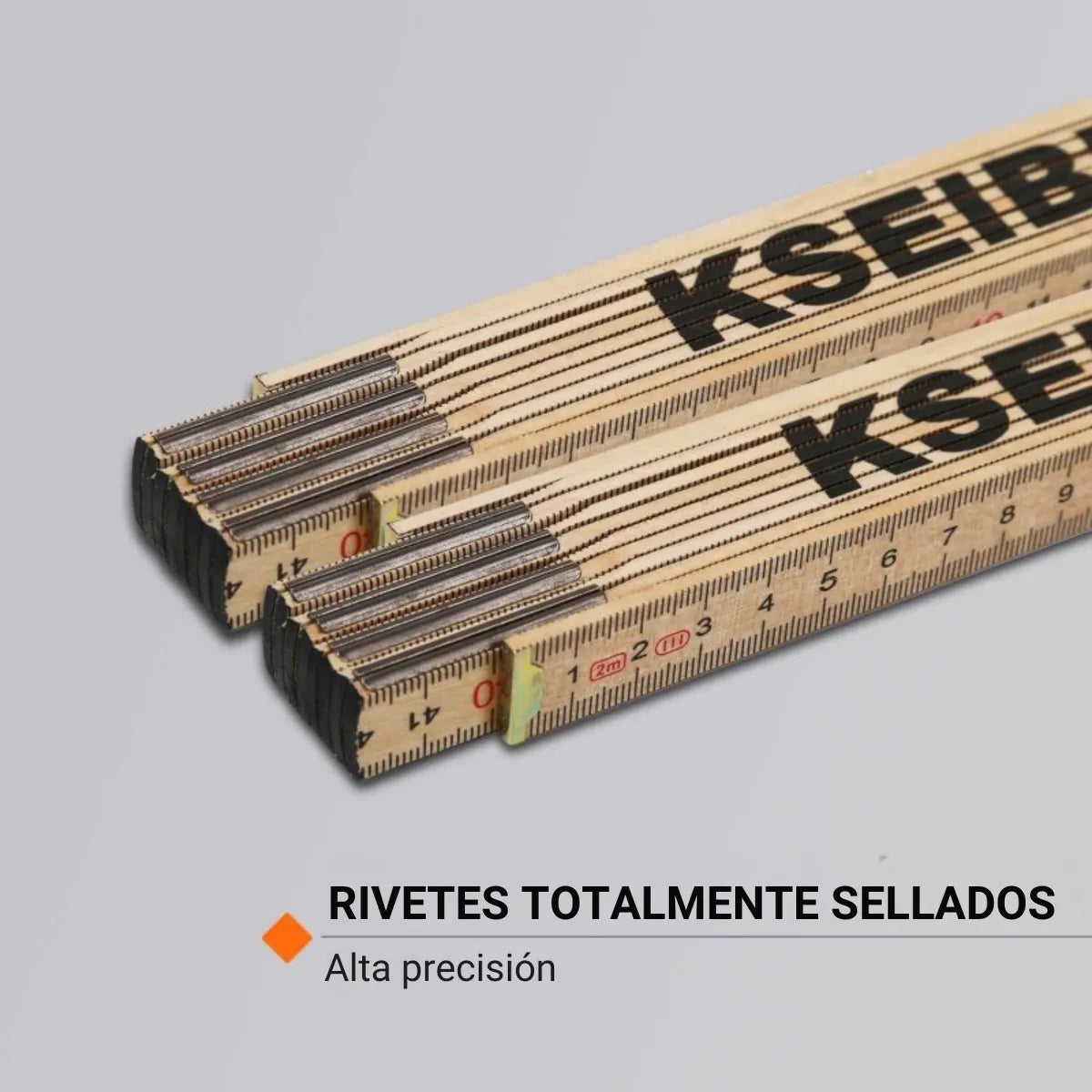 Regla Plegable de Madera Haya Premium 2 Metros Kseibi #303590