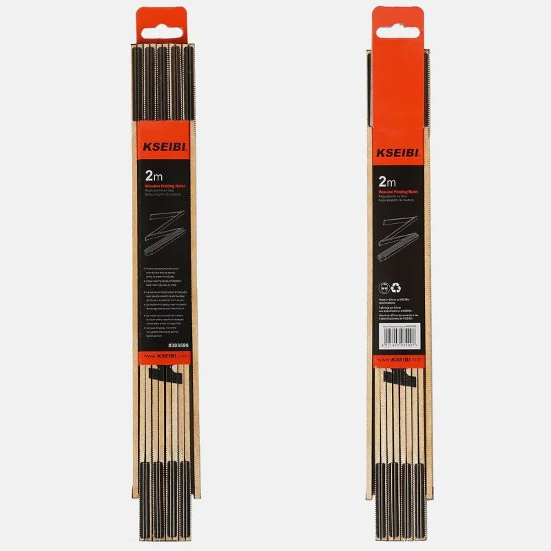 Regla Plegable de Madera Haya Premium 2 Metros Kseibi #303590