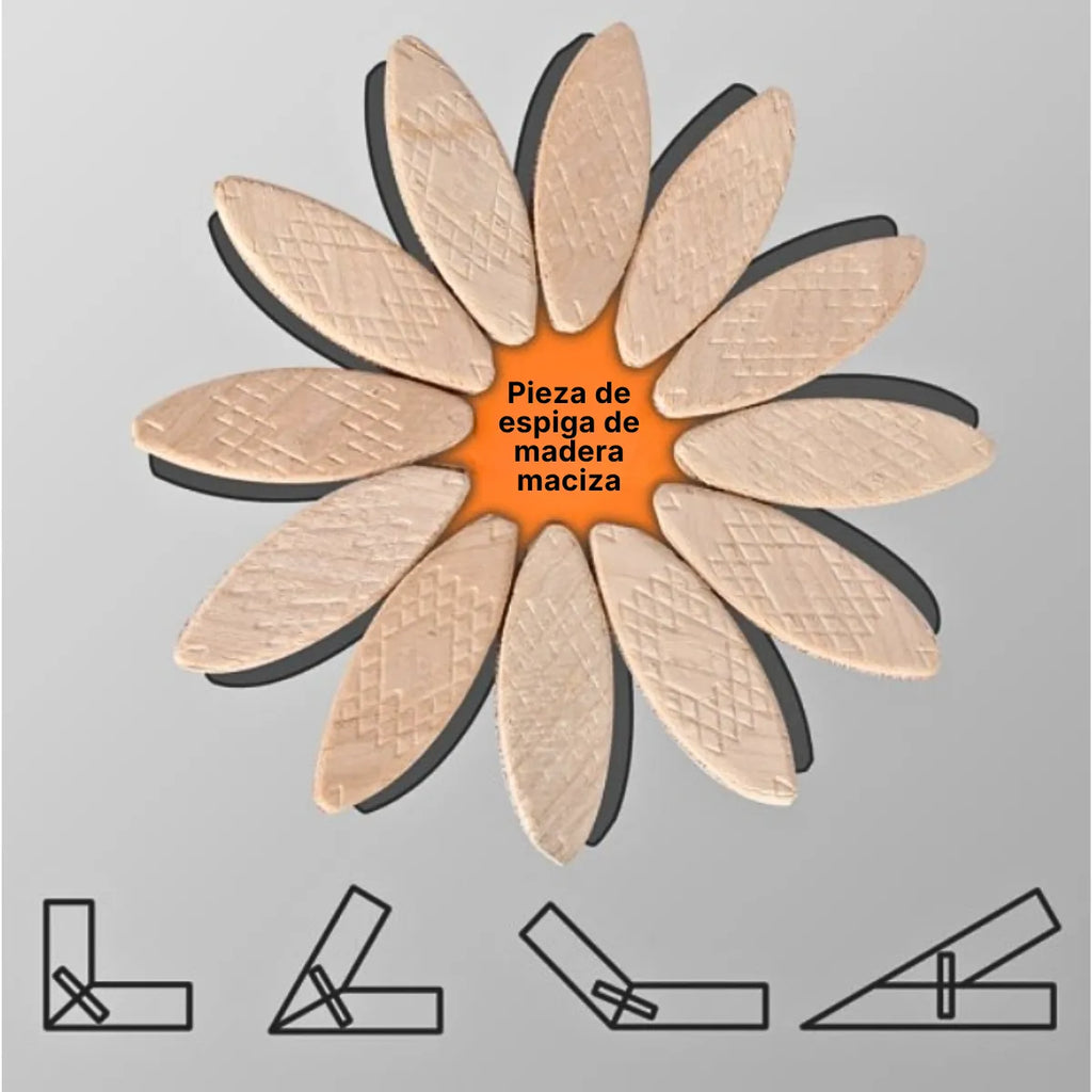 Tarugos Galleta de Madera Maciza para Ensambles Kseibi