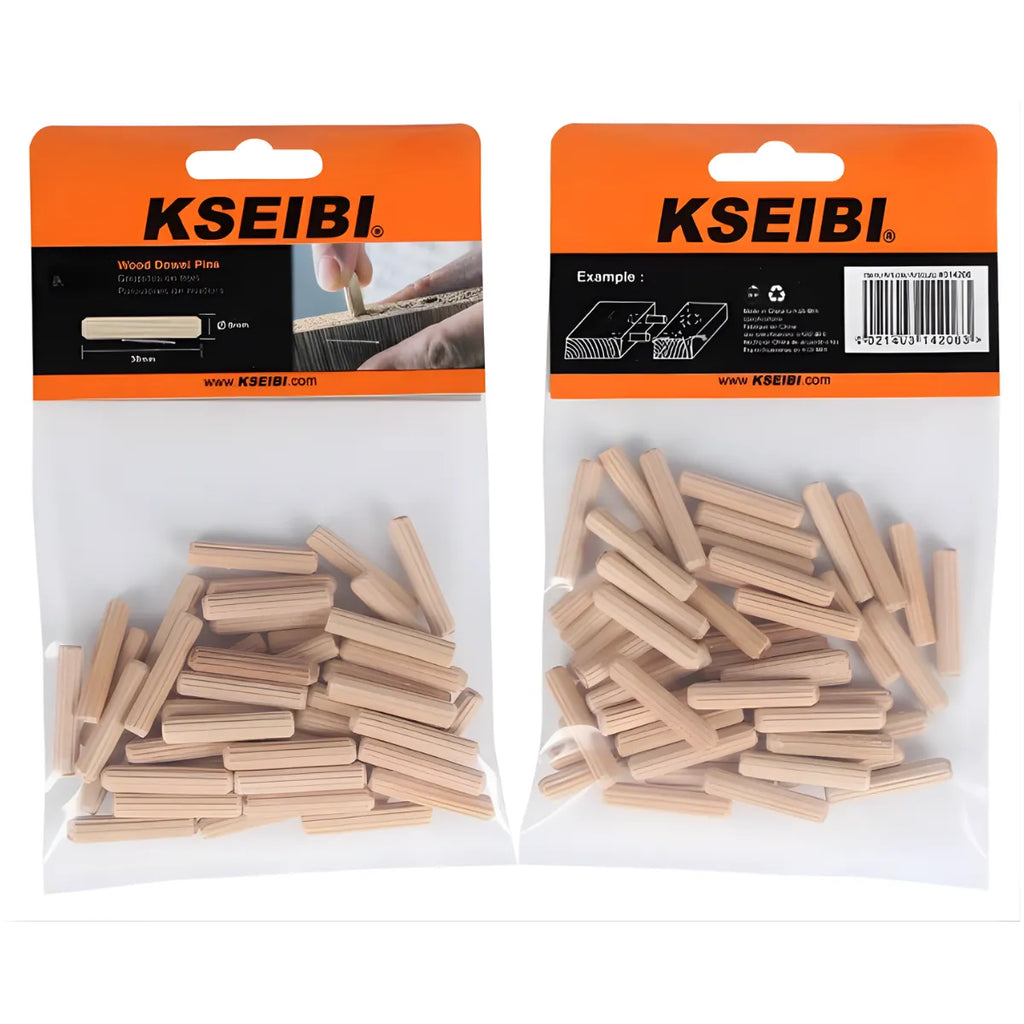Tarugos de Madera Maciza Estriados para Ensambles Kaseibi