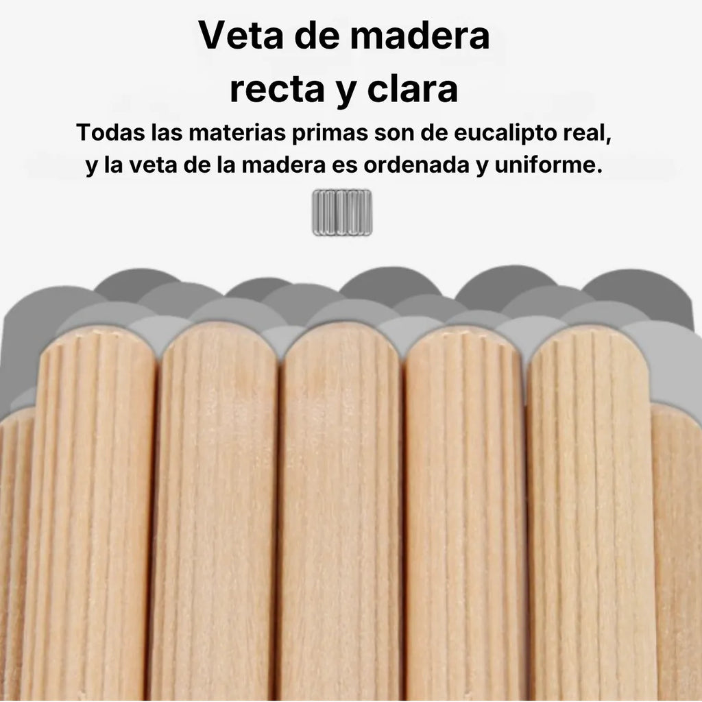 Tarugos de Madera Maciza Estriados para Ensambles Kaseibi