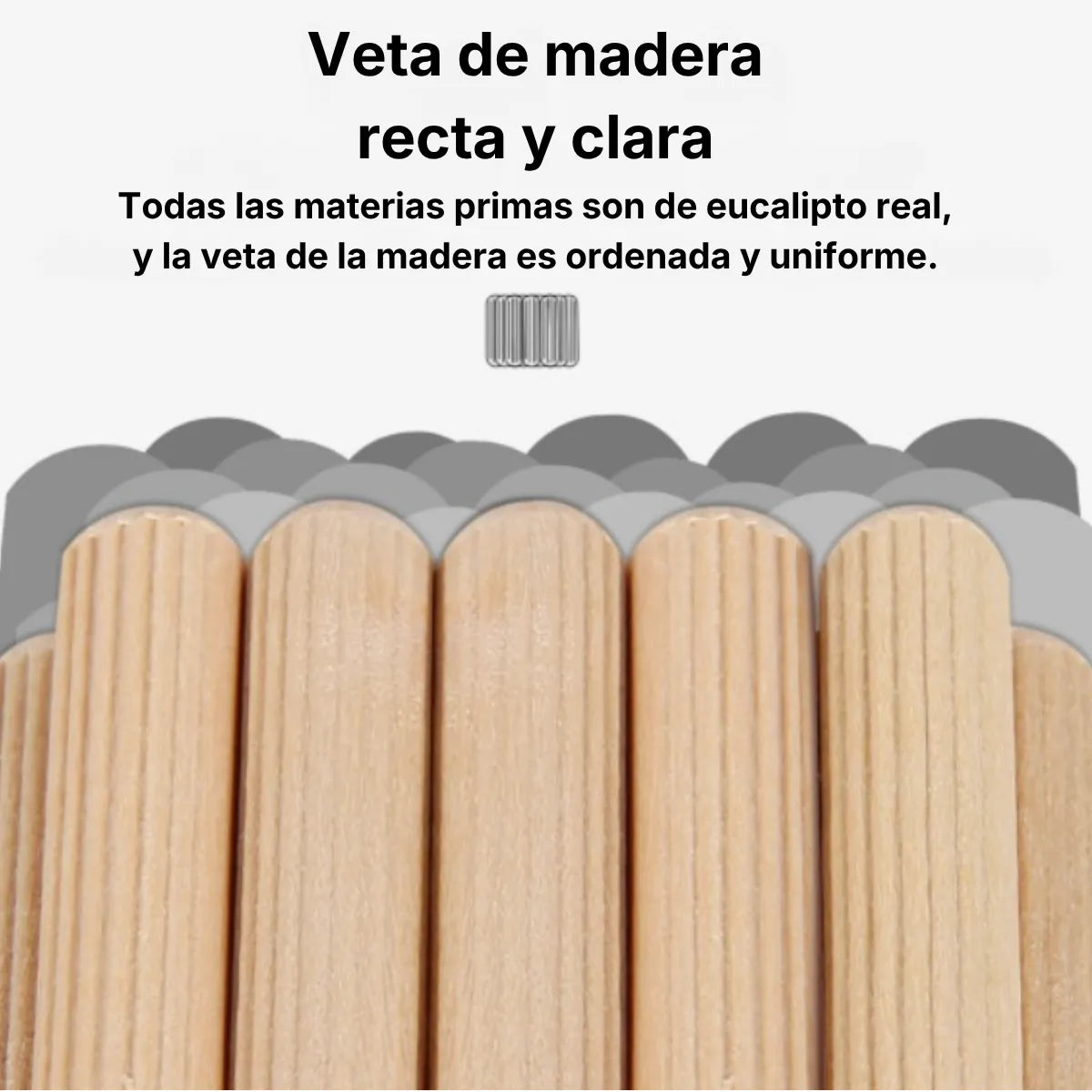 Tarugos de Madera Maciza Estriados para Ensambles Kaseibi
