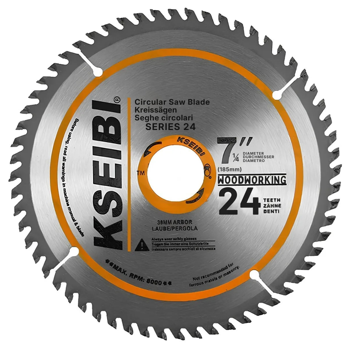 Disco Sierra Circular 7-1/4" x 30mm 24T Kseibi #647245