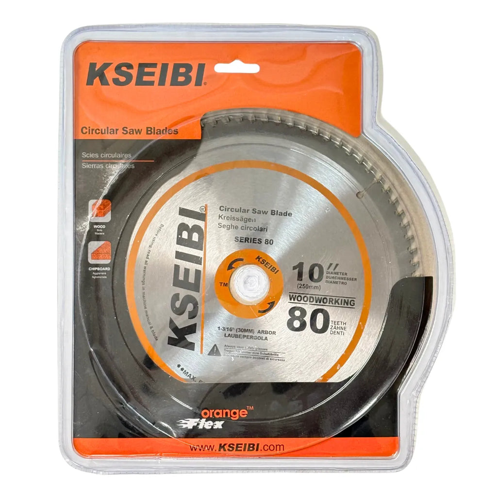 Disco de Sierra Circular 10" x 30mm 80T para Madera Kseibi