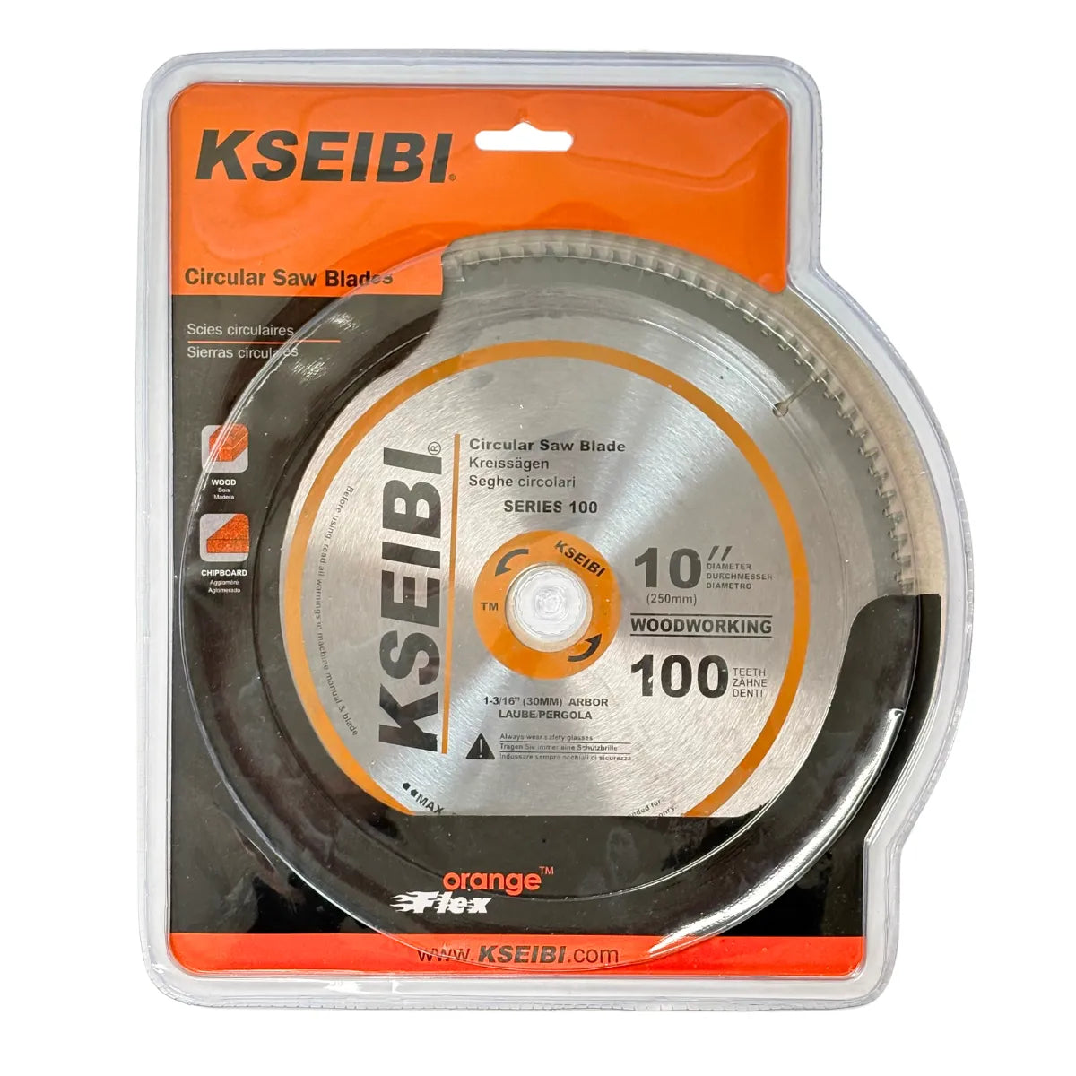 Disco de Sierra Circular 10" x 30mm 100T para Madera Kseibi