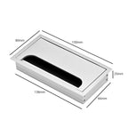 Pasacable Rectangular Embutido 80x150 mm con Cepillo