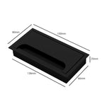 Pasacable Rectangular Embutido 80x150 mm con Cepillo