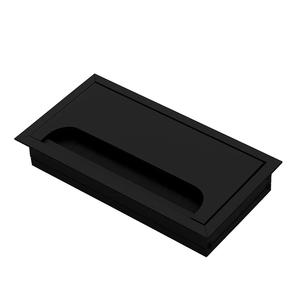 Pasacable Rectangular Embutido 80x150 mm con Cepillo