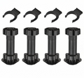 Pata Regulable para Zócalo de Cocina Negra 100mm / 130mm 4 unidades