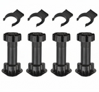 Pata Regulable para Zócalo de Cocina Negra 100mm / 130mm 4 unidades