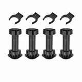 Pata Regulable para Zócalo de Cocina Negra 100 mm / 130 mm 4 unidades