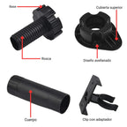 Pata Regulable para Zócalo de Cocina Negra 100mm / 130mm 4 unidades