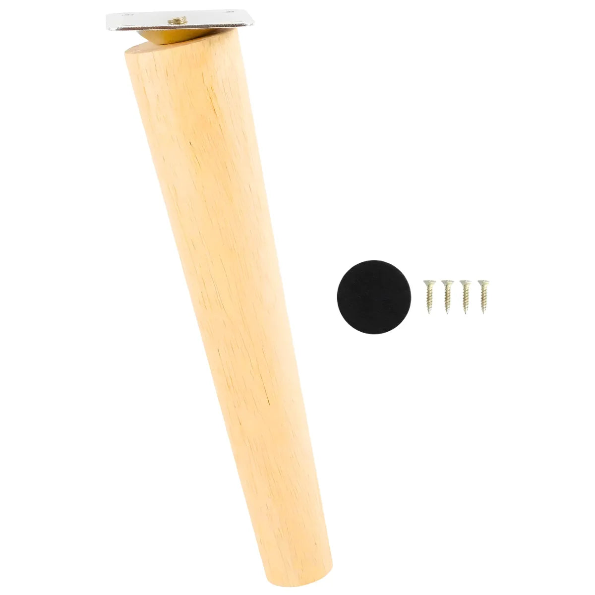Pata Madera Maciza Cónica para Mueble y Mesa