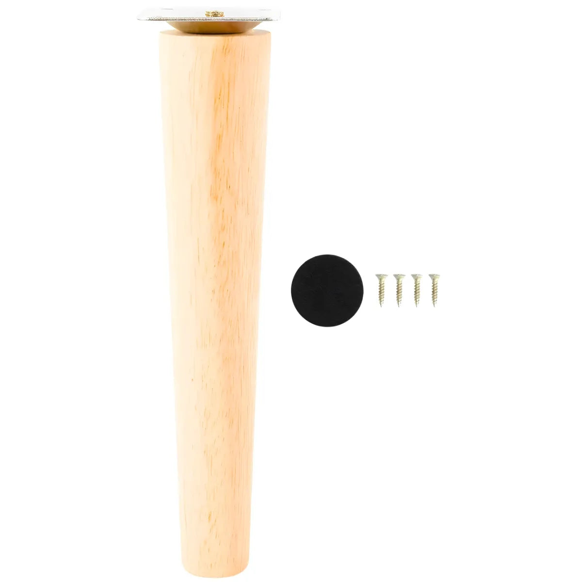 Pata Madera Maciza Cónica para Mueble y Mesa