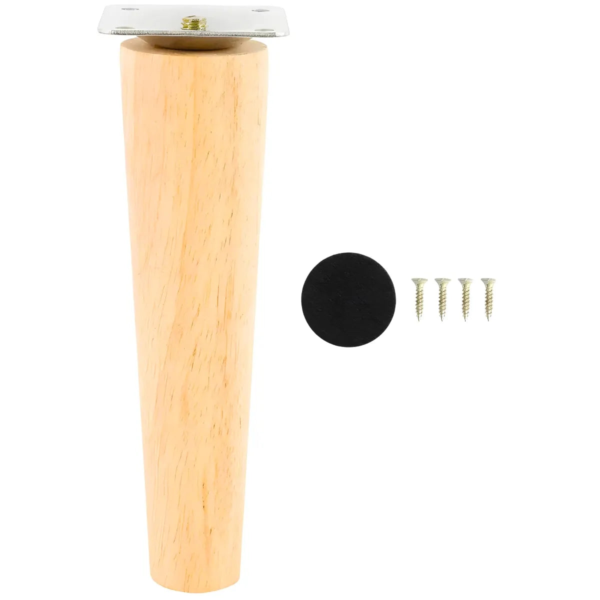 Pata Madera Maciza Cónica para Mueble y Mesa