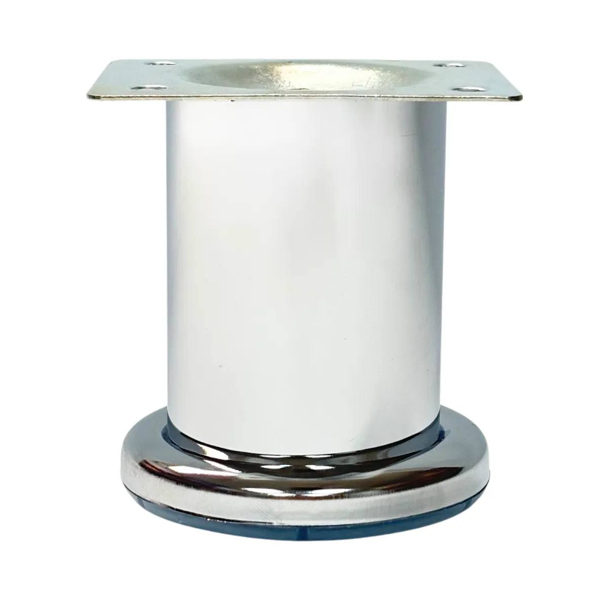 Pata Metálica Fija Ø50mm para Mueble Cromada