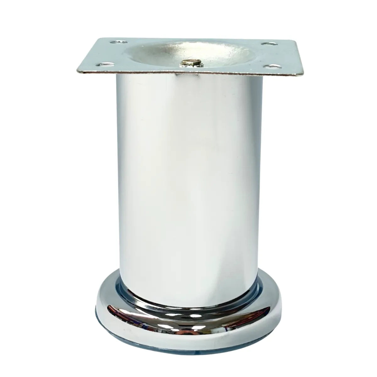 Pata Metálica Fija Ø50mm para Mueble Cromada