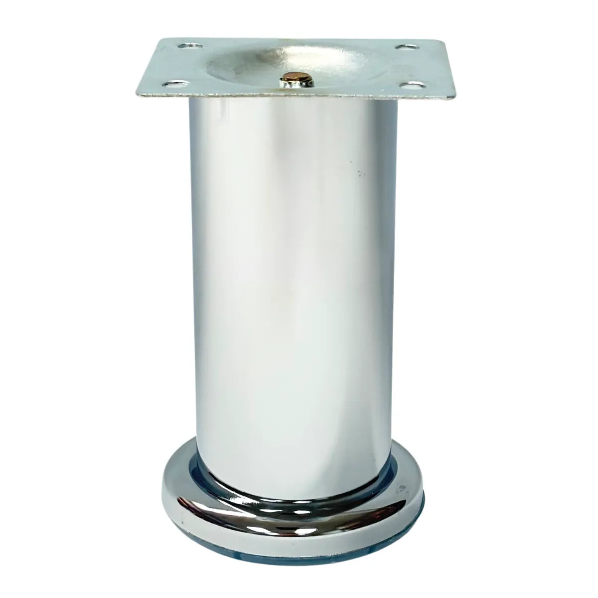Pata Metálica Fija Ø50mm para Mueble Cromada