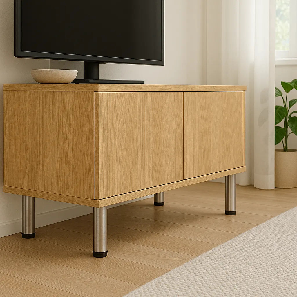 Pata Metálica Regulable Ø50mm para Mueble Cromada