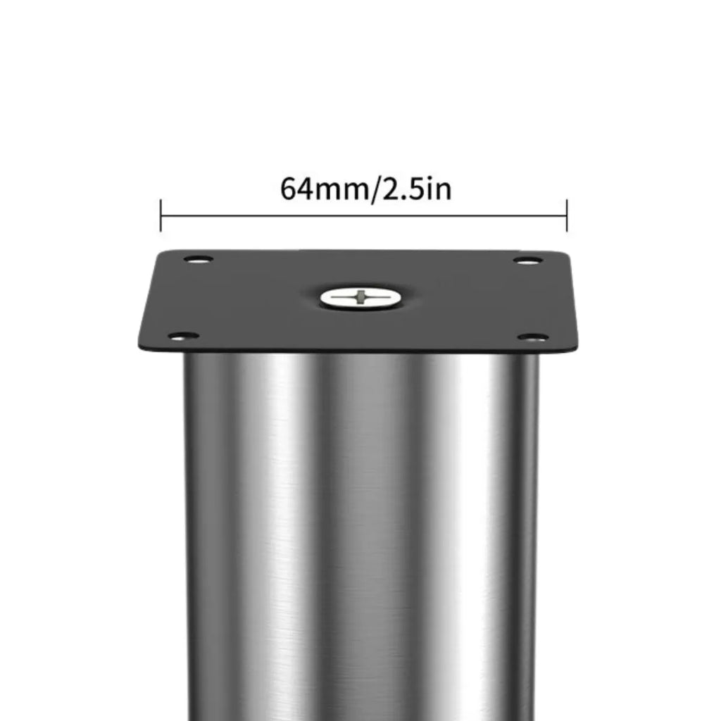 Pata Metálica Regulable Ø50mm para Mueble Cromada