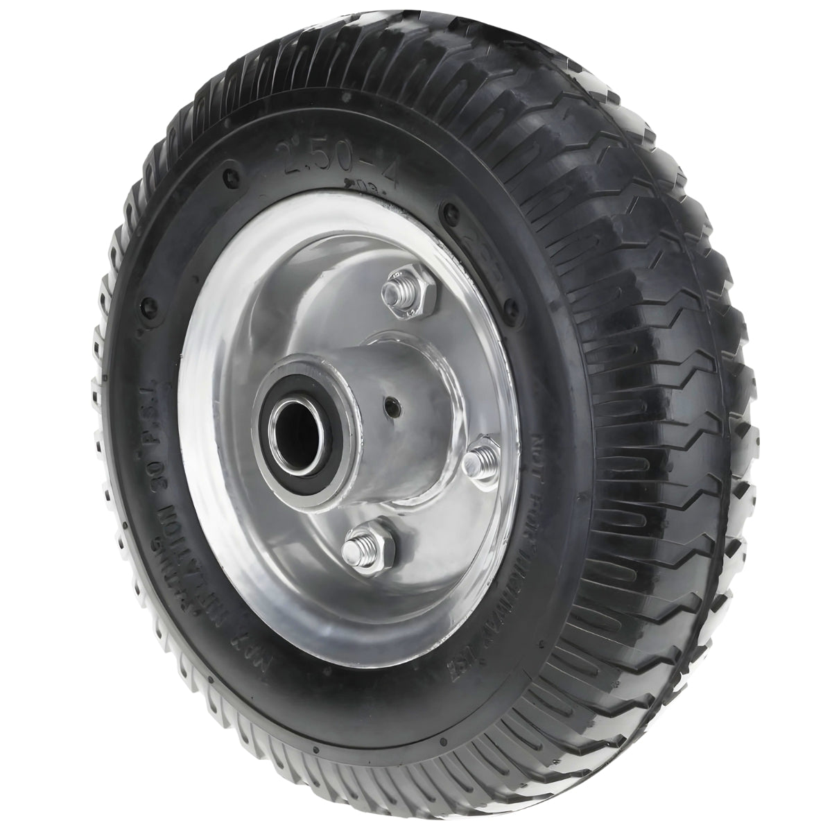 Rueda Neumática 8 Pulgadas 2.50-4 Eje 16 mm para Yegua