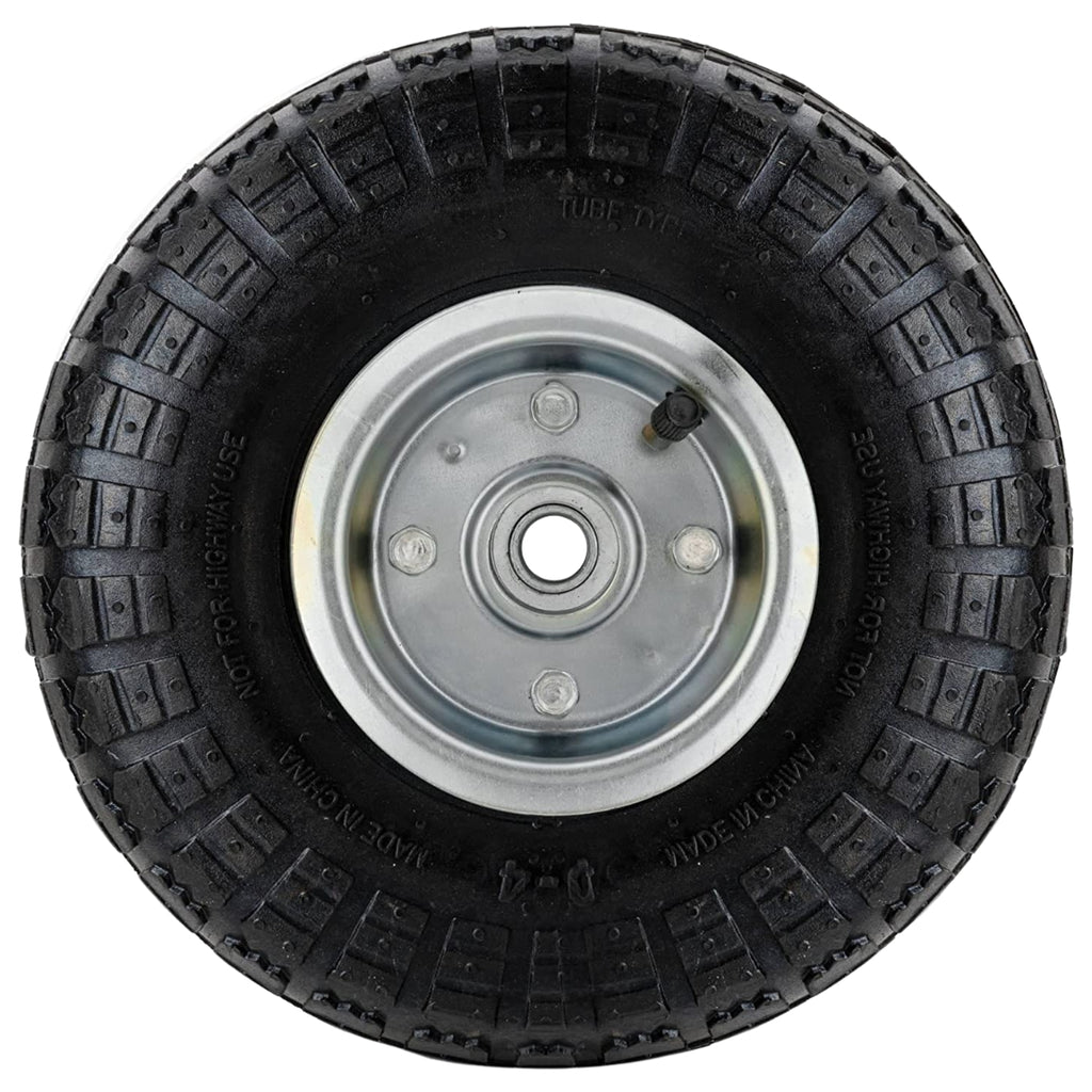 Rueda Neumática 10 Pulgadas 3.50-4 Eje 16 mm para Yegua