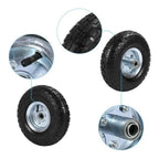Rueda Neumática 10 Pulgadas 3.50-4 Eje 16 mm para Yegua