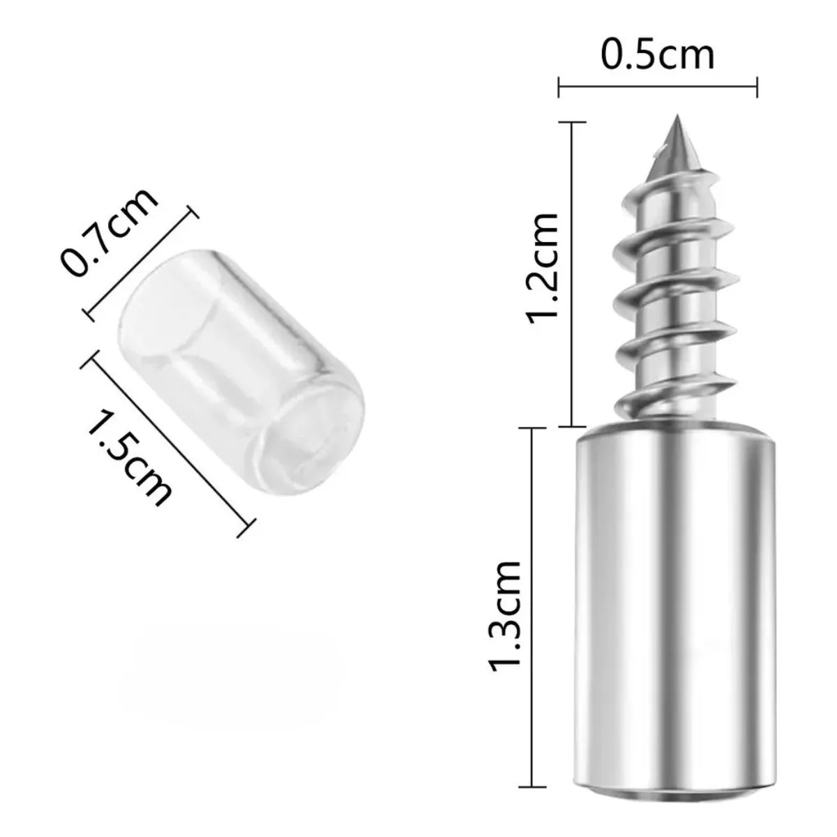 Soporte para Repisa con Tornillo y Goma 100 Unidades