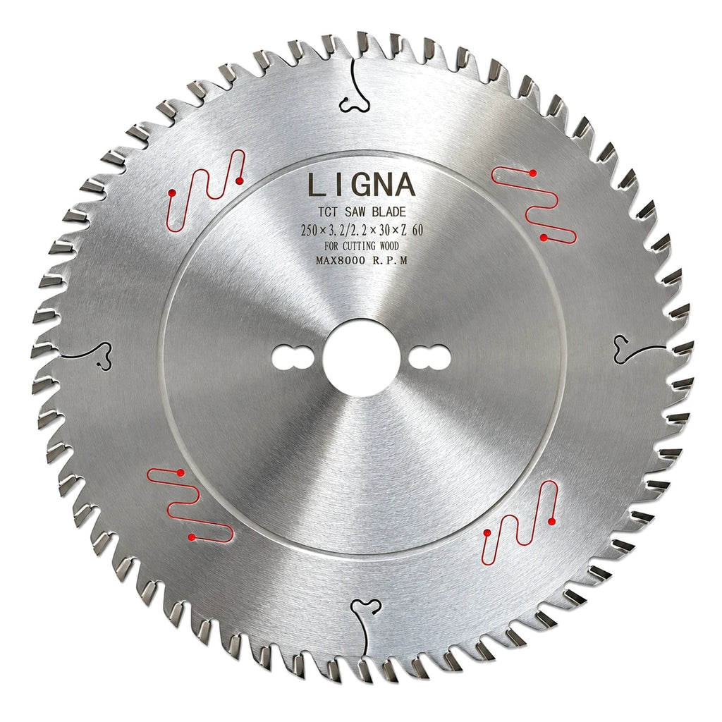 Disco Sierra Circular 250 x 3.2/2.2 x 30 mm 60T ATB Ligna