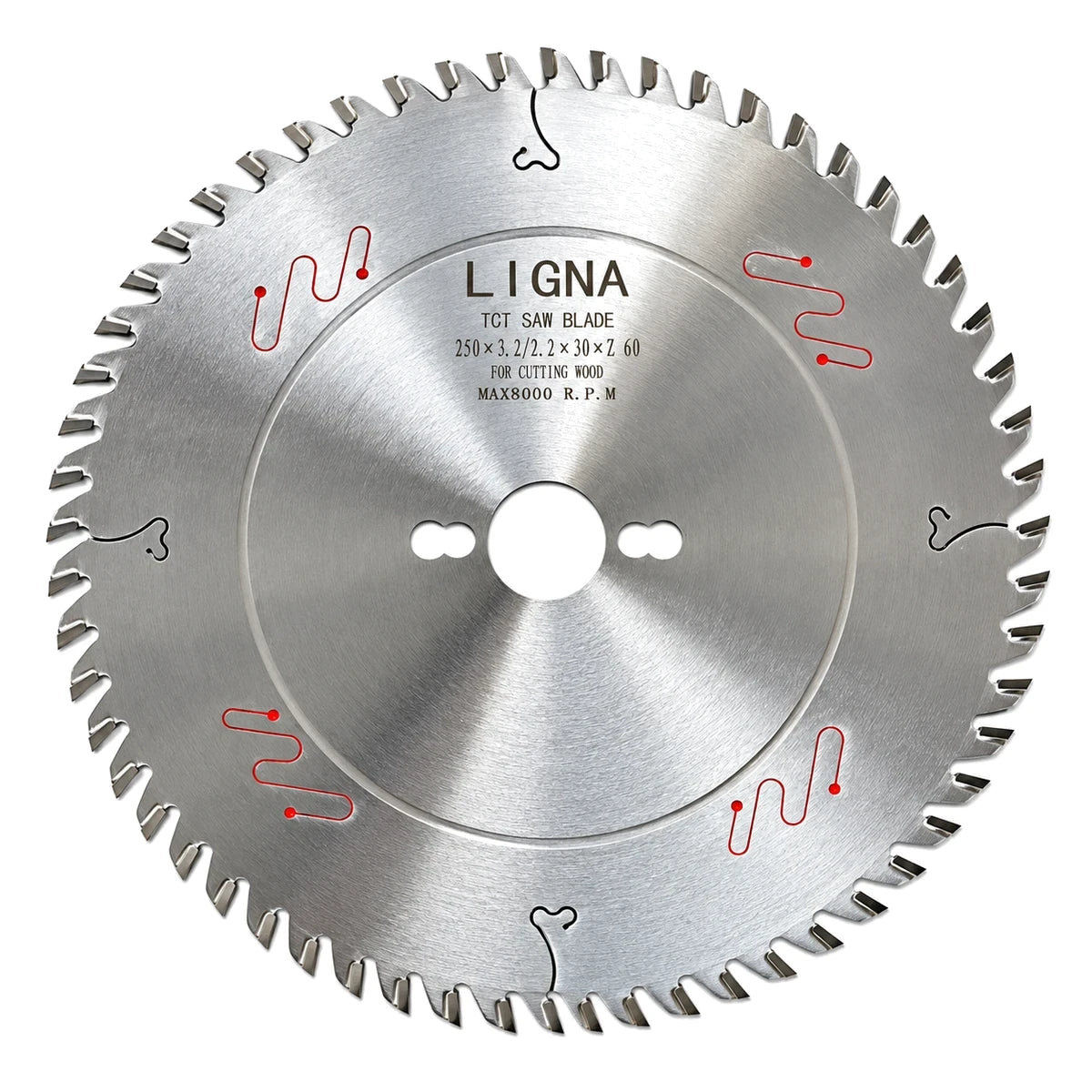 Disco Sierra Circular 250 x 3.2/2.2 x 30 mm 60T ATB Ligna
