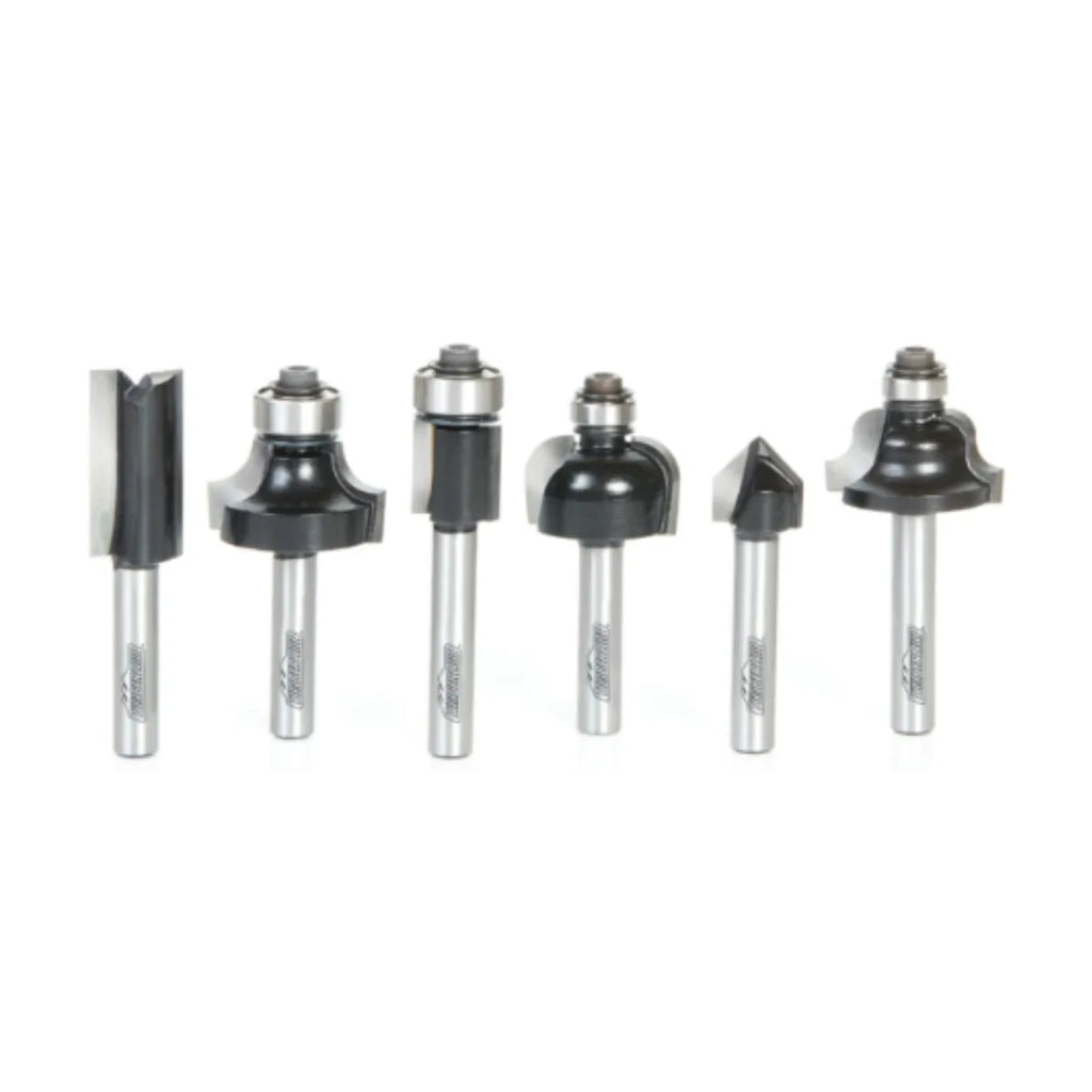 Juego de Fresas Multiuso 6 Piezas Vástago 1/4" Timberline TRS-240