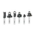 Juego de Fresas Multiuso 6 Piezas Vástago 1/4" Timberline TRS-240
