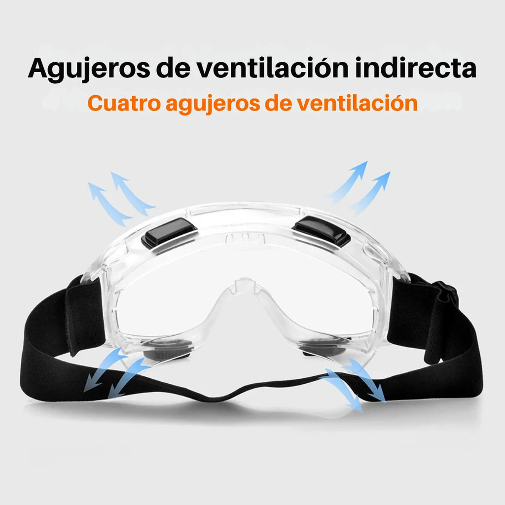 Antiparra de Seguridad Transparente con Ventilación Indirecta Kseibi #381430