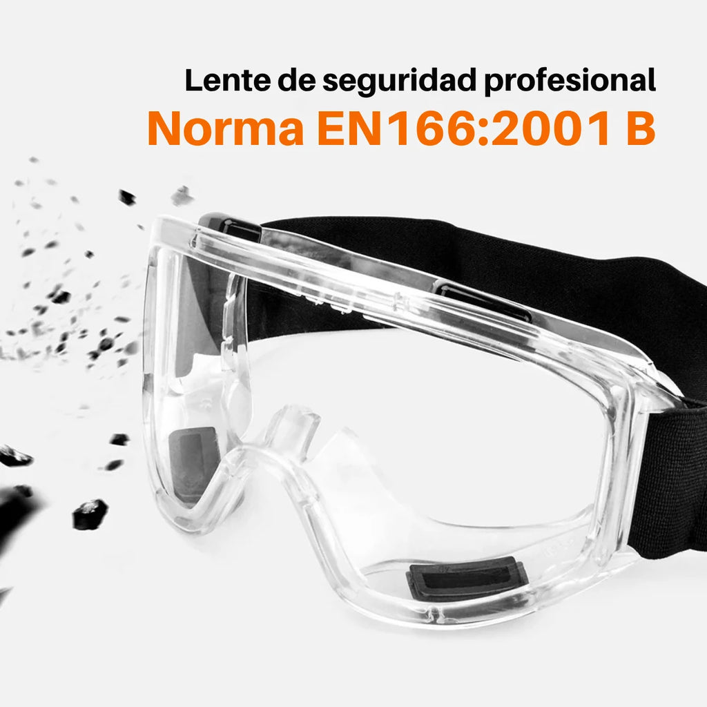 Antiparra de Seguridad Transparente con Ventilación Indirecta Kseibi #381430