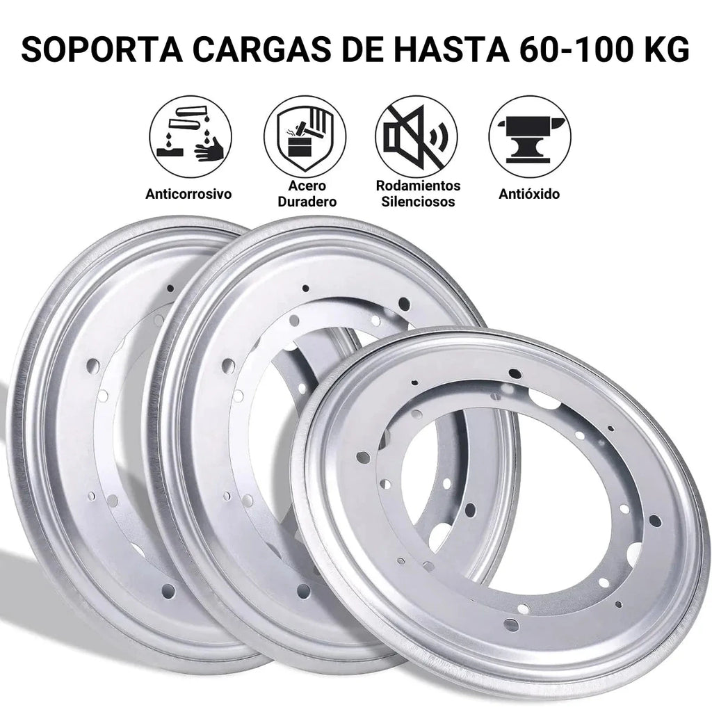 Base Giratoria Redonda de Acero 8" - 203 mm (foto 2)