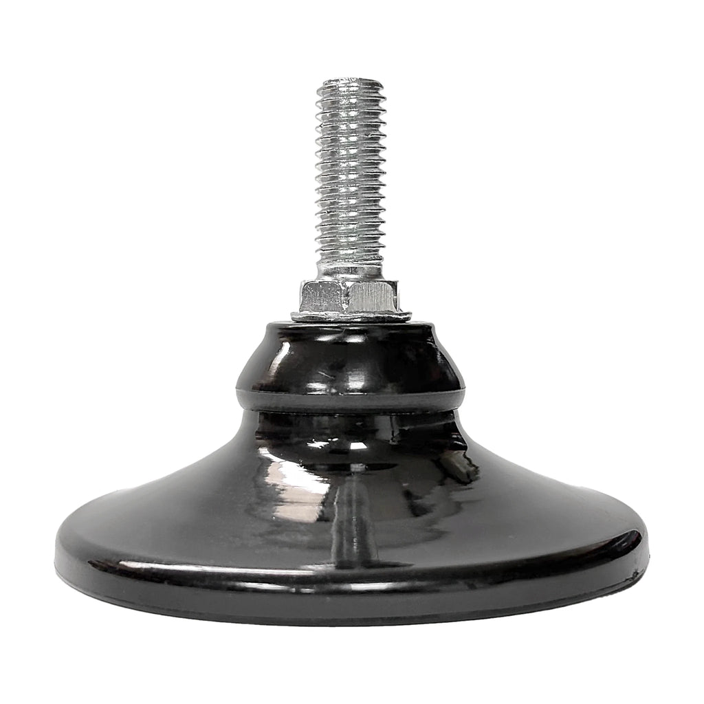 Patín Nivelador Base Movible 76 mm Hilo 3/8" x 25 mm Negro