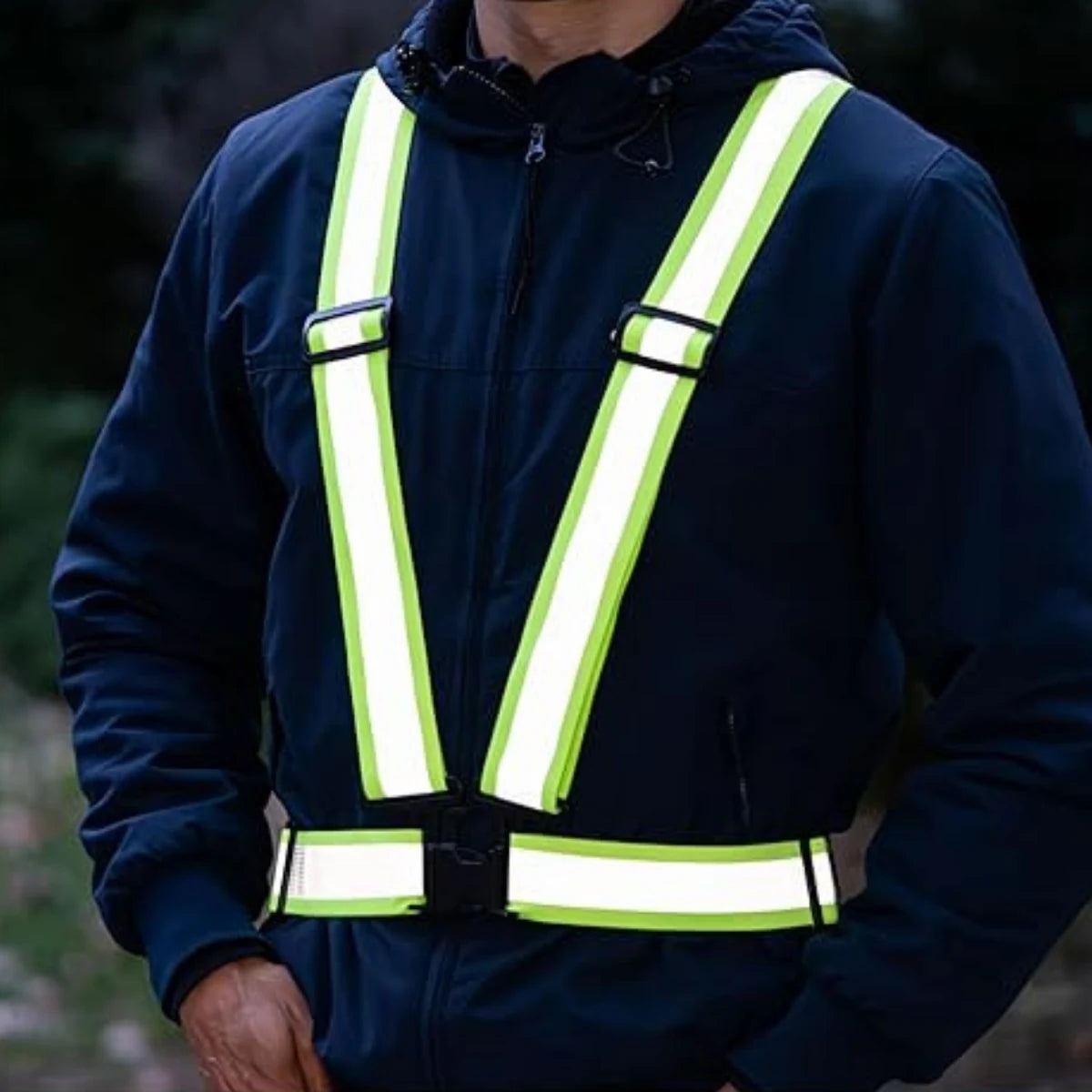 Chaleco Reflectante de Seguridad Elástico Ajustable amarillo