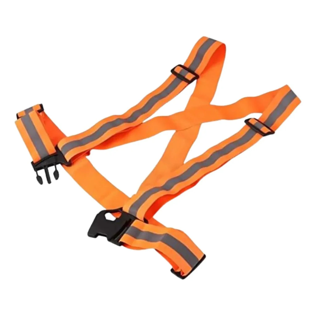 Chaleco Reflectante de Seguridad Elástico Ajustable naranja