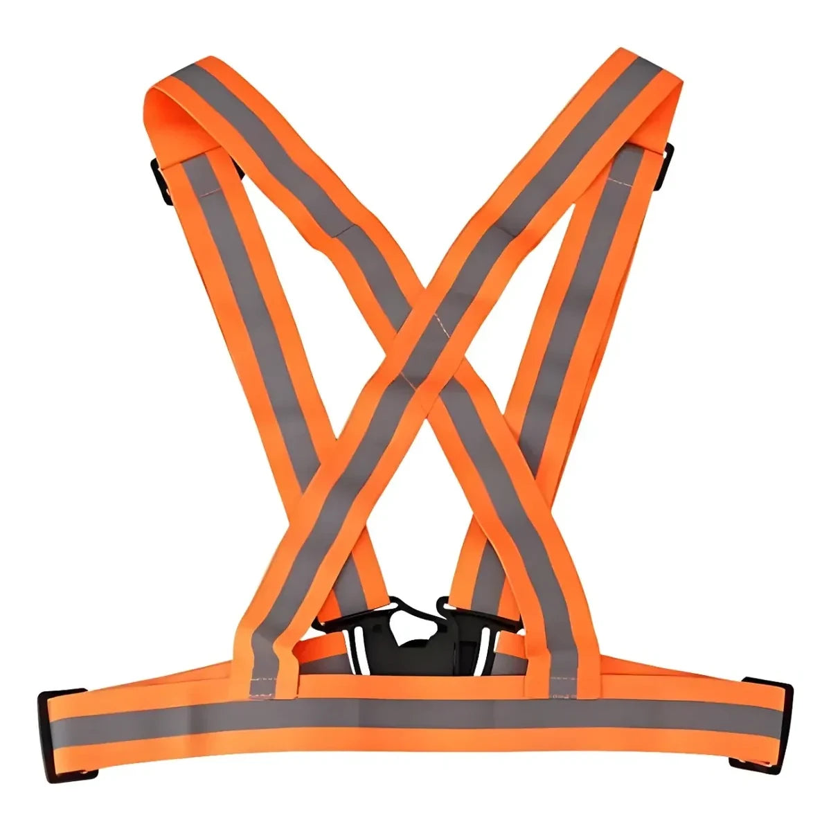 Chaleco Reflectante de Seguridad Elástico Ajustable naranja