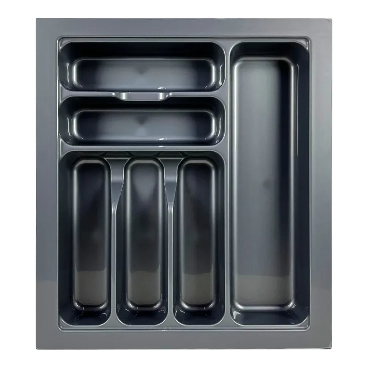 Cubertero Plástico Gris para Cajón 50 cm