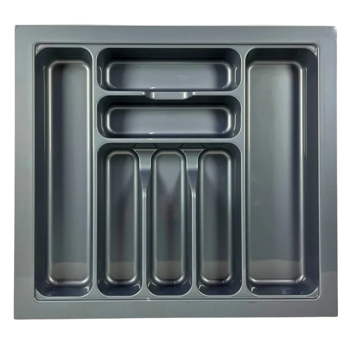 Cubertero Plástico Gris para Cajón 60 cm