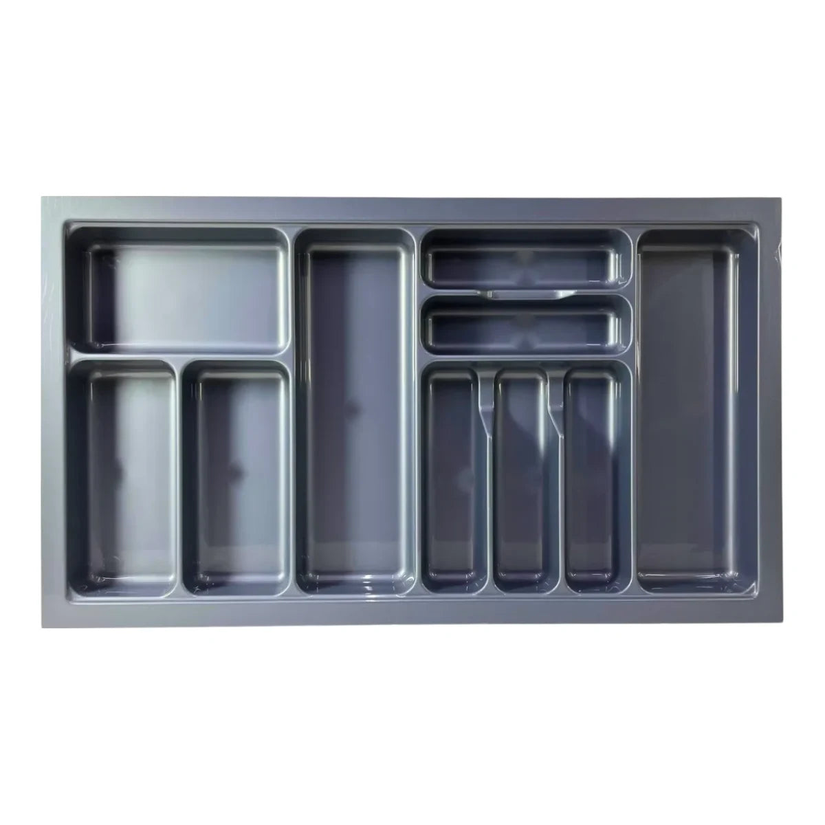 Cubertero Plástico Gris para Cajón 90 cm