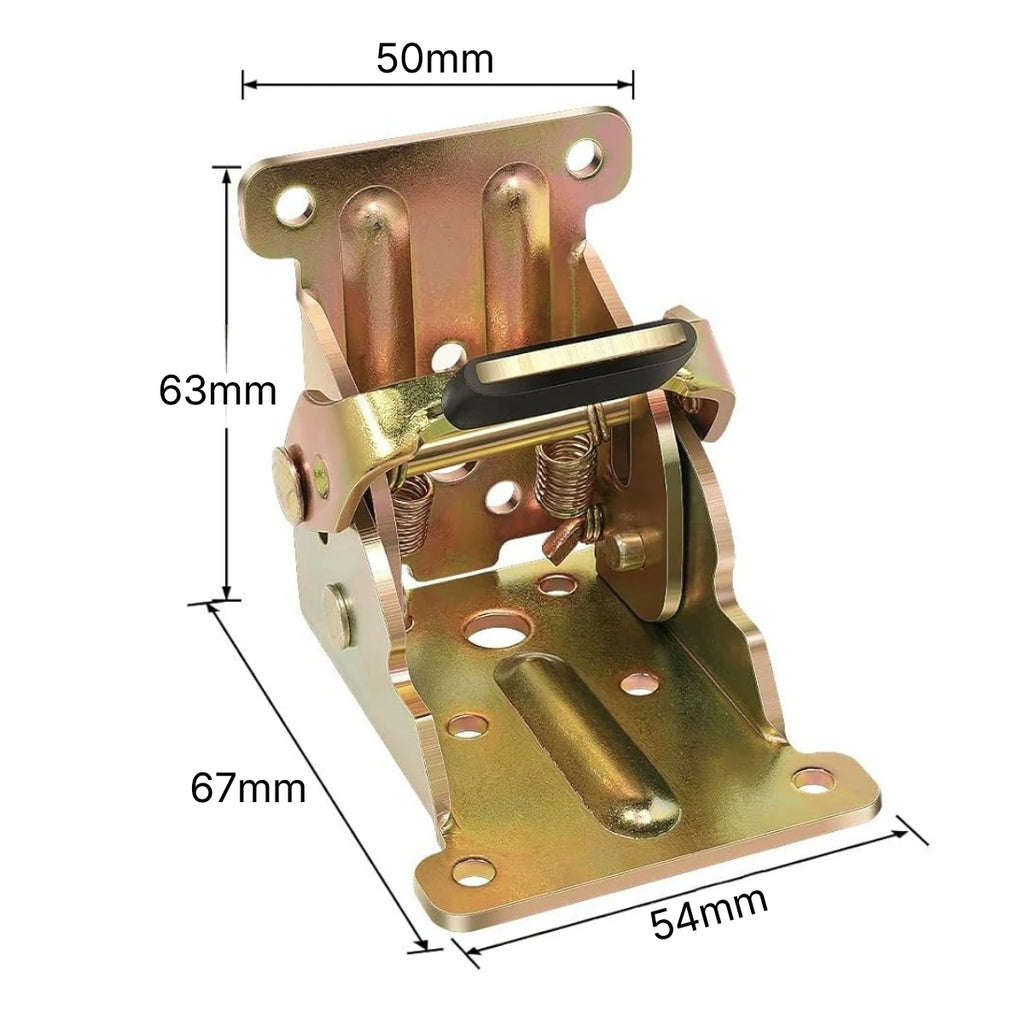 Escuadra plegable con autobloqueo para pata de mesa
