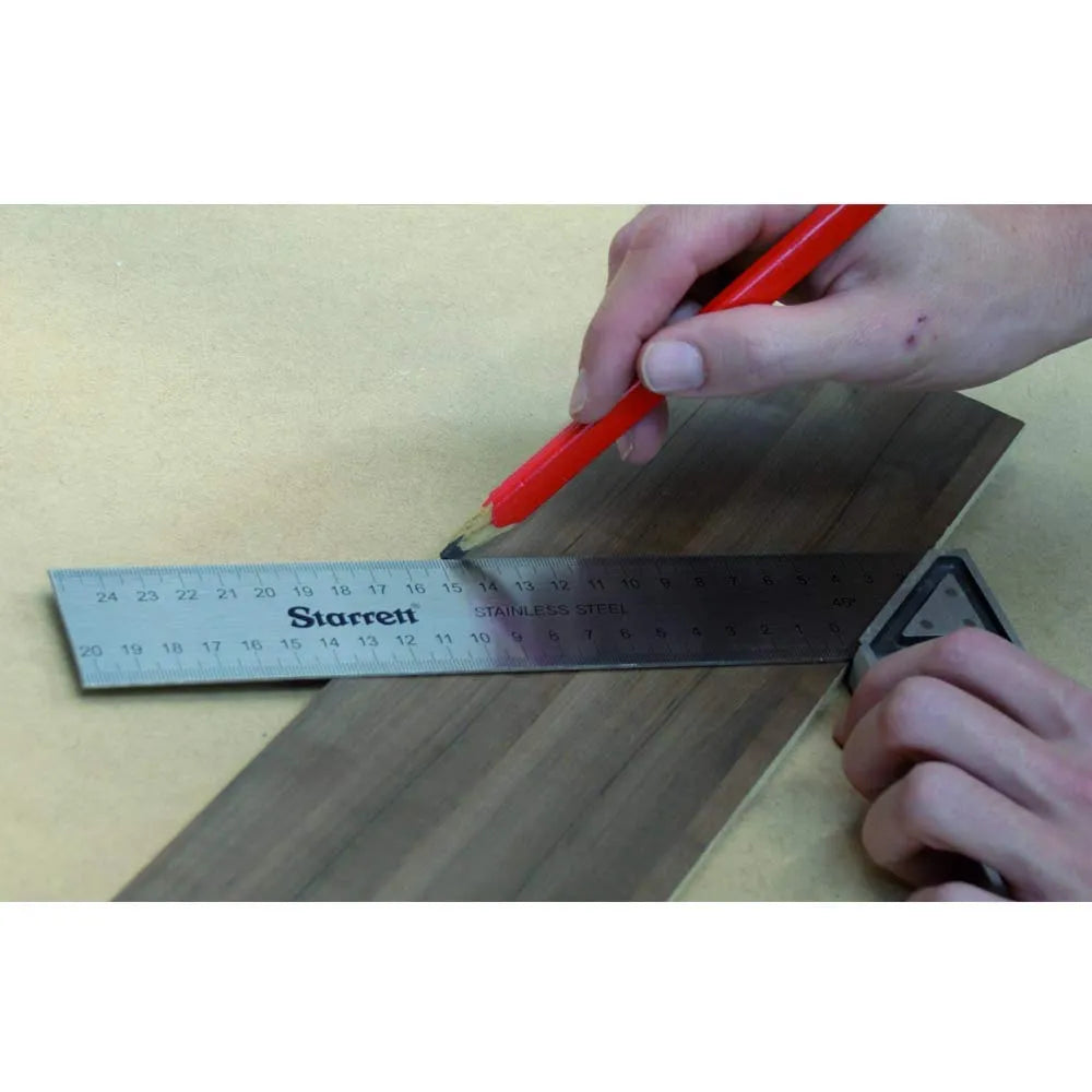 Escuadra Carpintera Acero Inoxidable 200mm Starrett 53M-200