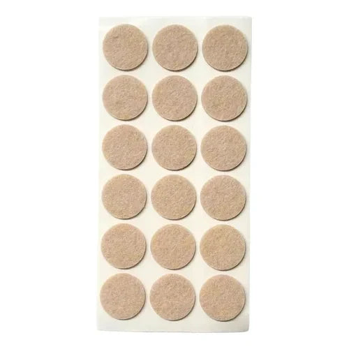 Fieltro Autoadhesivo Beige 25 mm Display 18 Unidades