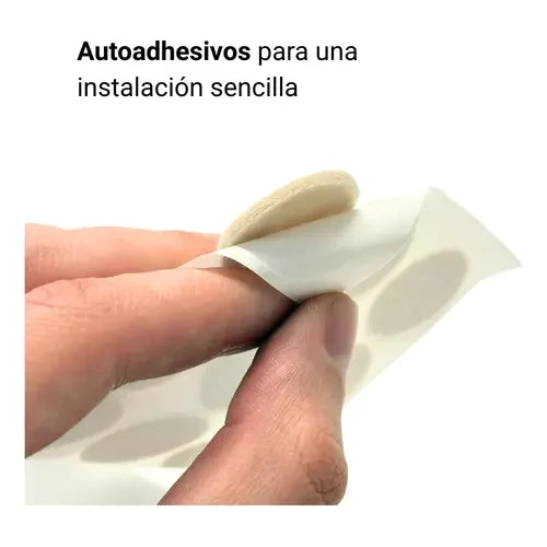 Fieltro Autoadhesivo Beige 25 mm Display 18 Unidades (foto 4)