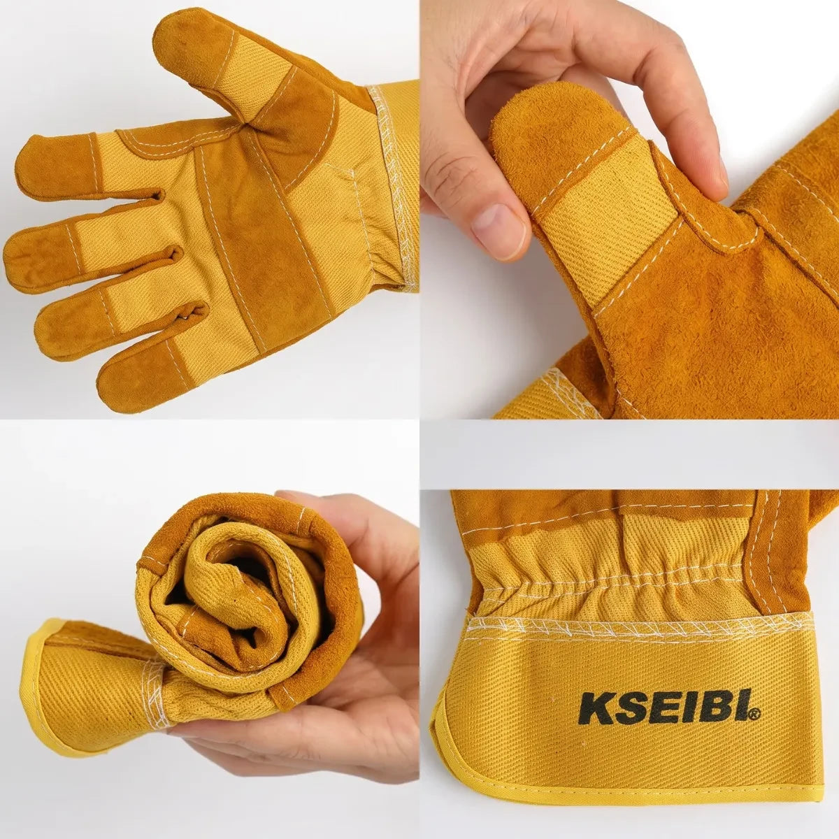 Guantes de Cuero para Soldar Talla XXL (#14) Kseibi #441740