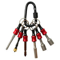 Kit llavero portapuntas 1/4 con 6 puntas y liberación rápida