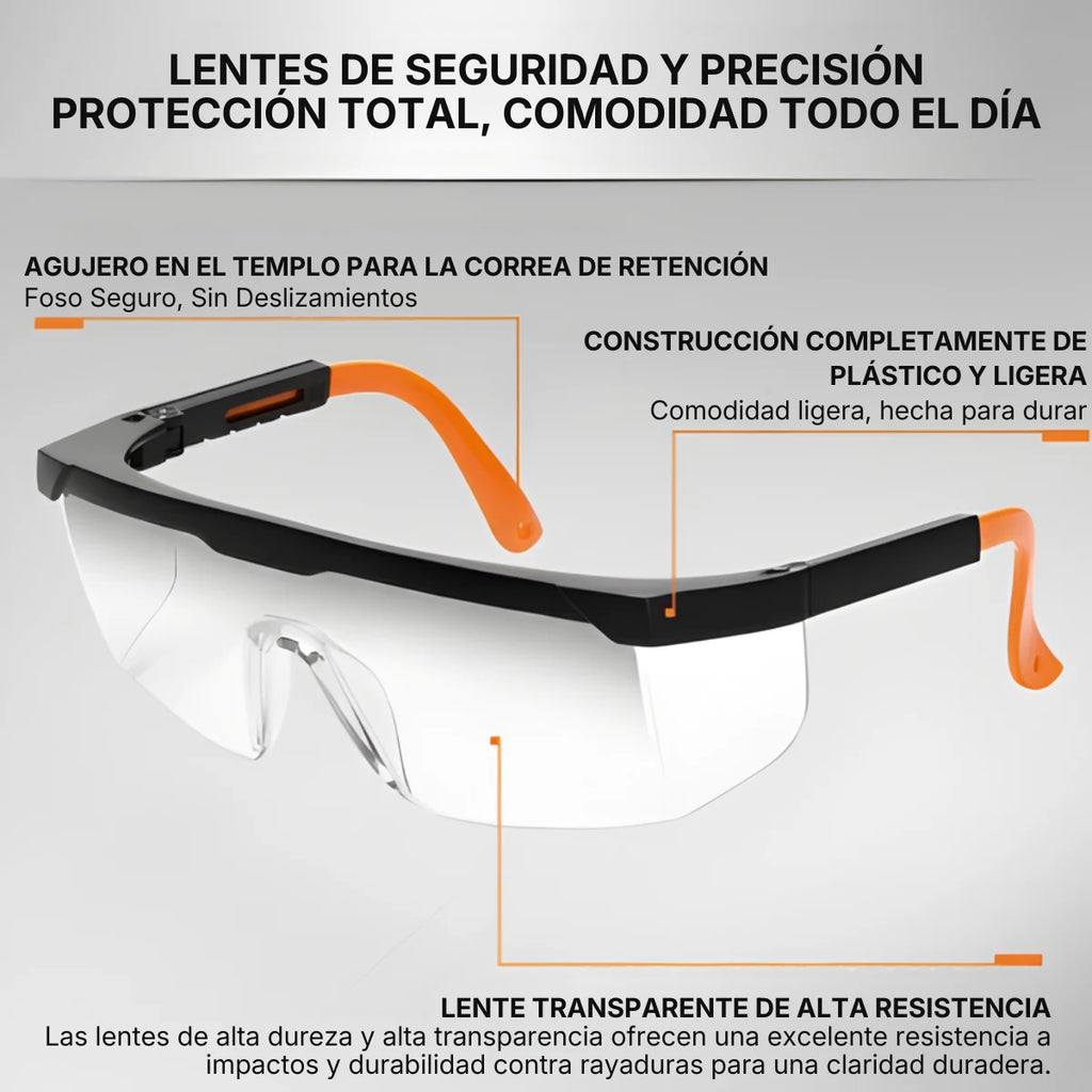 Lente de Seguridad Integra Ajustable Kseibi transparente
